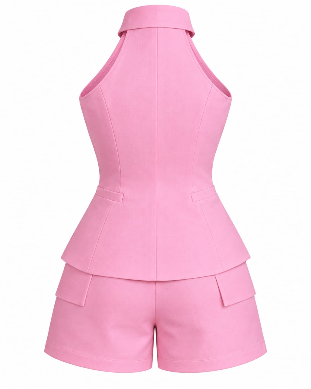Ensemble Gilet dos nu & Short tailleur